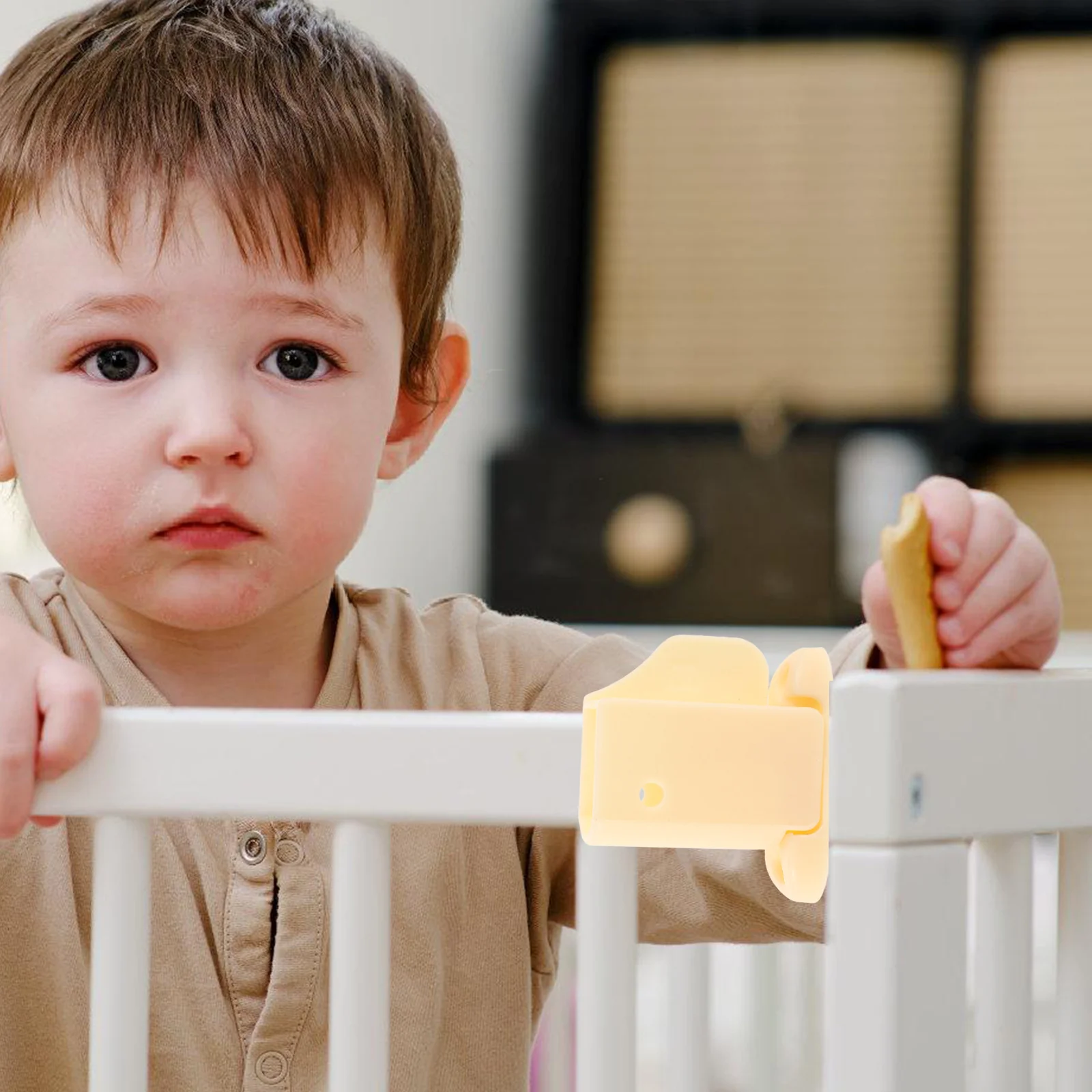 

Baby Gate Replacement Parts Plastic Automatic Locking Buckle Rotating Secure Connectors Easy Install for Retractable Pet and