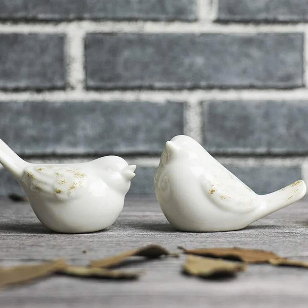 

4 Pcs Home Decor Decorative Birds Desktop Bookshelf Decoration Miniature Farmhouse Figurines Chubby