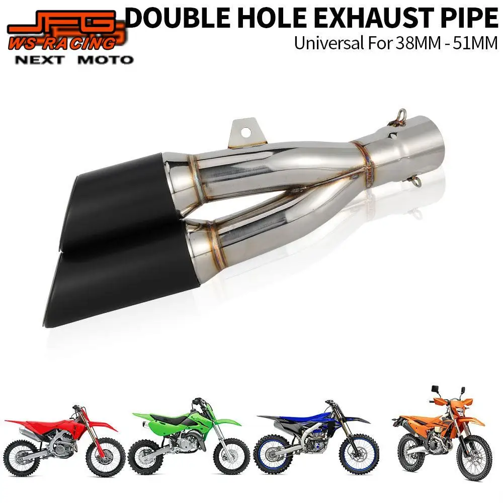 

Universal 38-51mm Rear Tail Exhaust Pipe With Hardware Muffler Escape motorcycle accessories For ATV KTM YAMAHA HONDA ATV SUZUKI