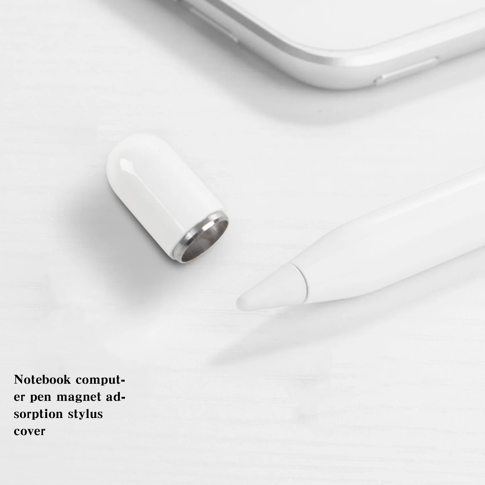 Capa magnética para Apple Pencil, Capa protetora de substituição para iPad Pro, branco, 1pc