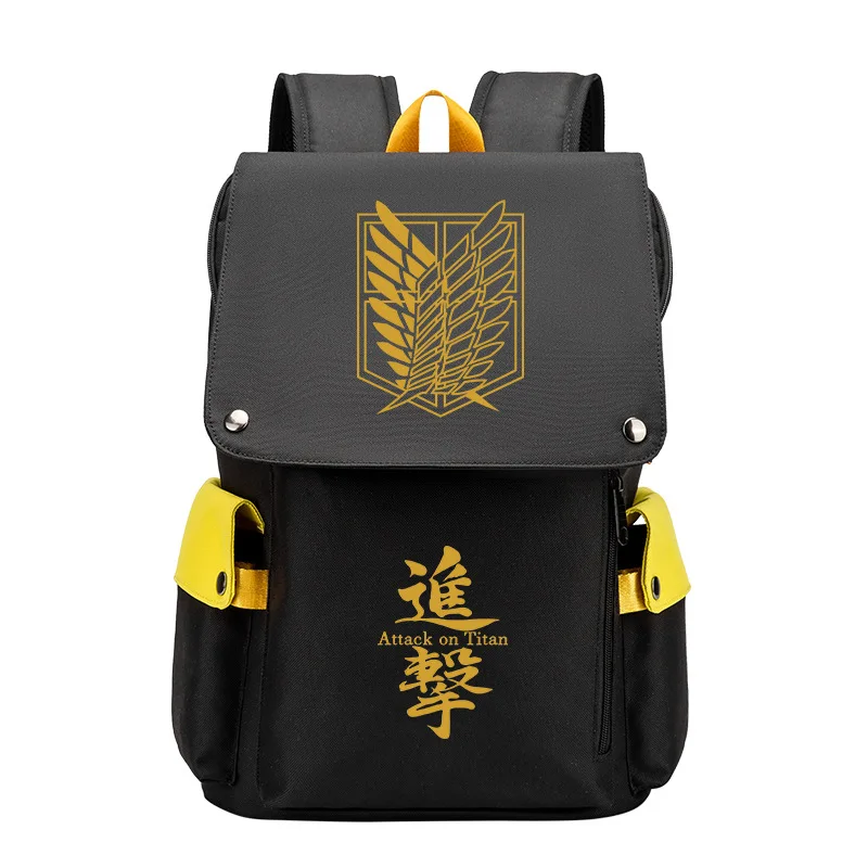 Attack on Titan Teenage School Backpack Bag Girls Boys Back To School Bags USB Charging Shoulder Bookbag Travel Laptop Mochila