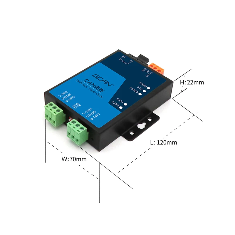 CAN Fiber Optic Repeater for Industrial Bus Transformation / Long-Distance Communication / Isolation of Bus Interference