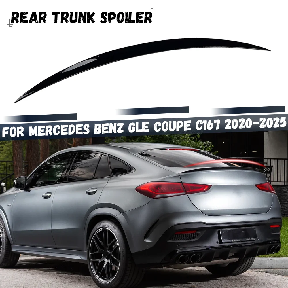 

Для Mercedes Benz GLE Coupe C167 GLE350 GLE400 GLE450 GLE53 AMG 2020-2025 задние хвостовые крылья задний спойлер багажника обвесы комплекты