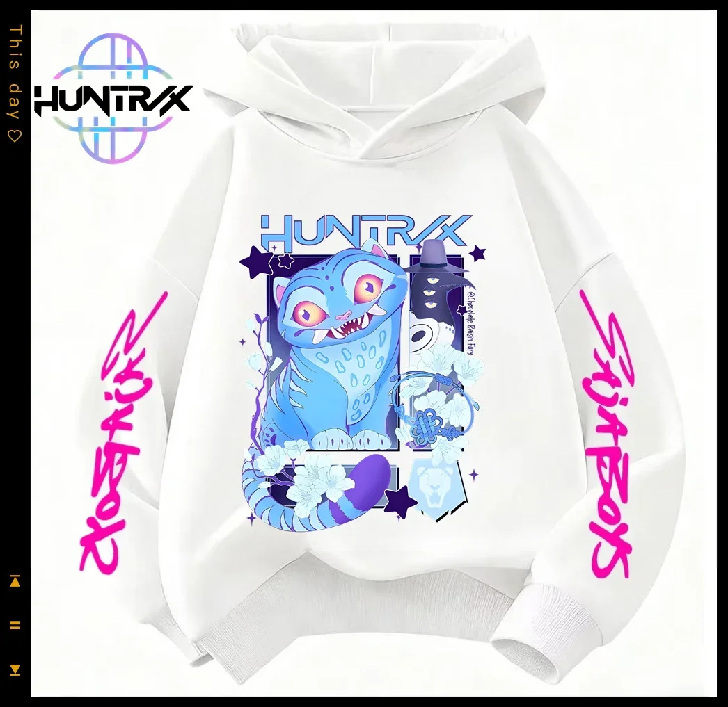 هوديي KPop Demon Hunters للأولاد بغطاء للرأس ثلاثي الأبعاد مطبوع ثلاثي الأبعاد للخريف ملابس غير رسمية دافئة ​