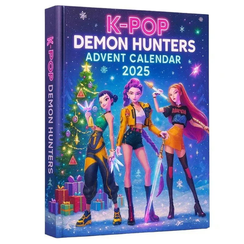 Neue Weihnachten Kpop Dämon Jagd 24pc Adventskalender//Überraschung Blind Boxen//Für Halloween Mystery Box Geschenke Spielzeug