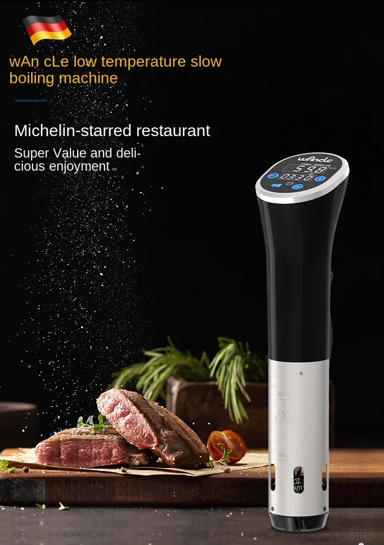 220V Sous Vide Cooker by Wancle – Precision Cooker with Digital Display and Powerful Motor for Home and Commercial Use A