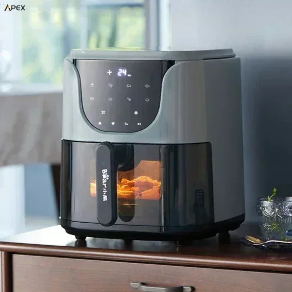 Large capacity air fryer with visual design. Multi-functional and fully automatic. Oil-free. all in one electric fryer.