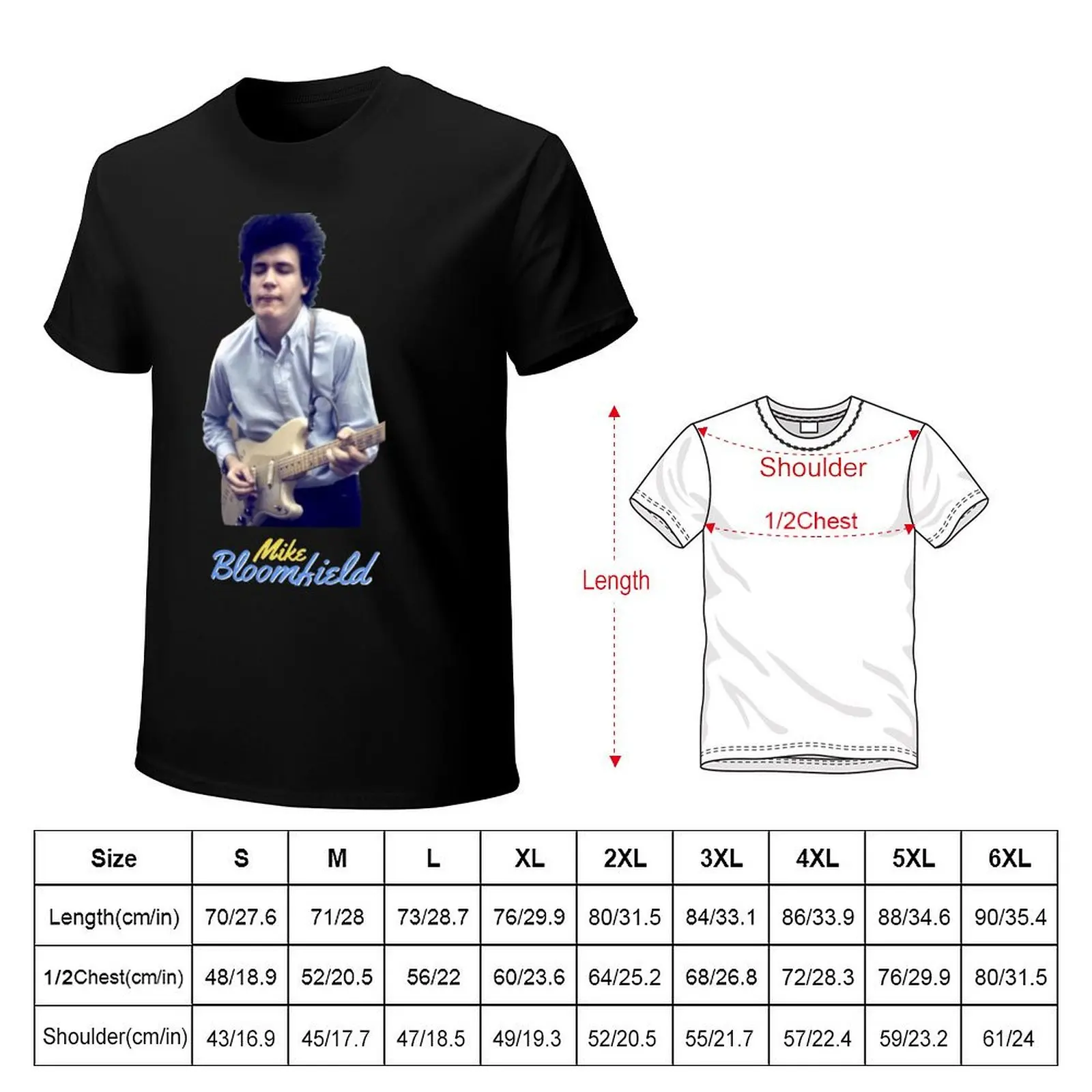 Mike Bloomfield T-Shirt Streetwear Print Tee Shirt
