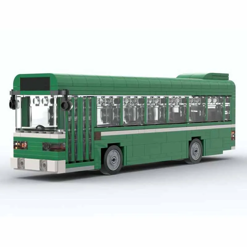 Bouwsteen MOC- 162467   Single Deck Bus Truck Campus Bus Model 432PCS Jongen Puzzel Onderwijs Verjaardag Speelgoed Kerstcadeau