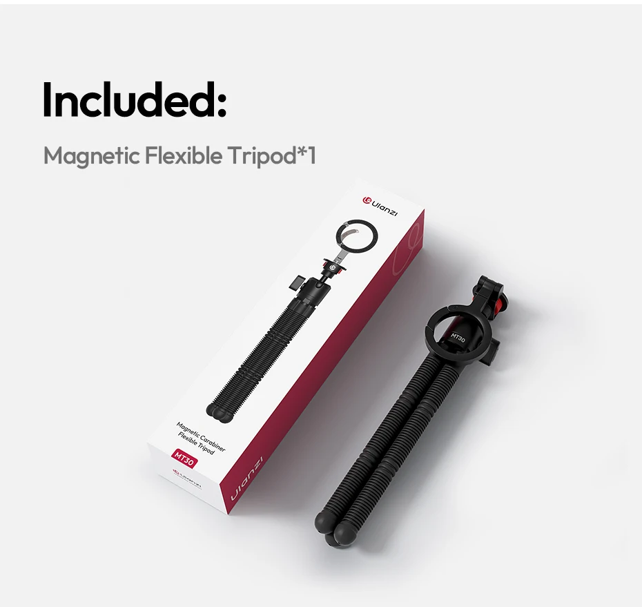Ulanzi MT30 Magnetisches flexibles Stativ für Fotografie, Telefonkamera 360° ° Einstellbare Kugelkopf umwickelte Beine Stativ Outdoor Vlog – Detail 13
