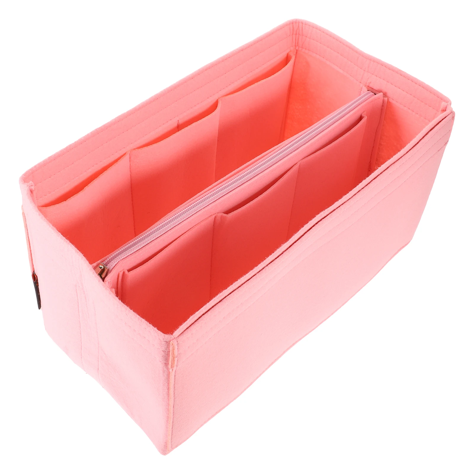 

1pc Felt Makeup Bag Organizer Storage Container Large Capacity Durable Pouch Household Travel Toiletry Stationery Case Compact