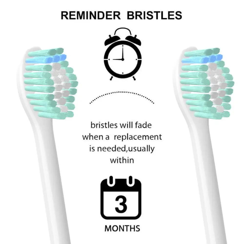 Cabeça de escova de dentes elétrica, 8 peças, ideal para philips sonicare e-series, hx7001, hx7002, hx7022, hx9500, hx9552, hx5910