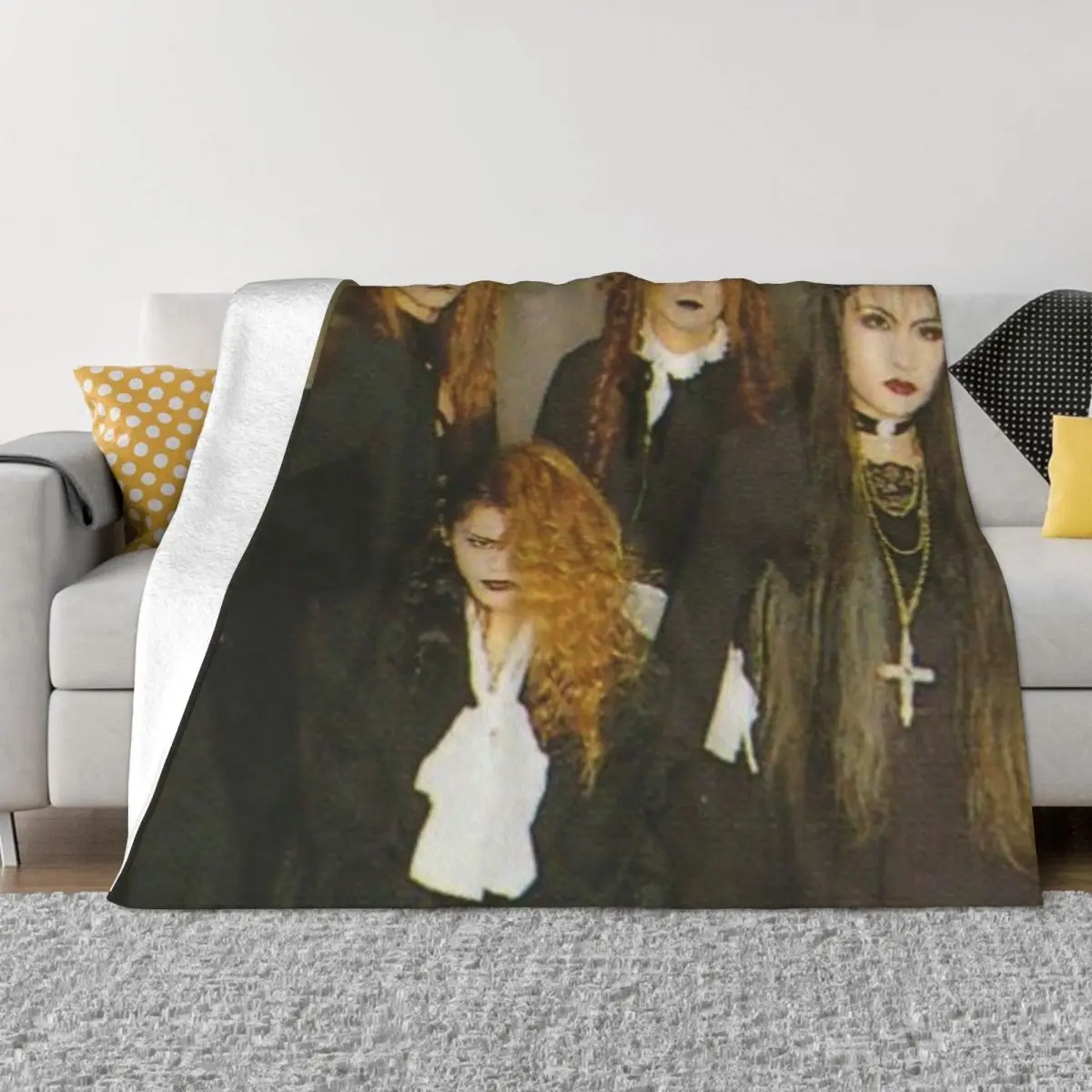 

MALICE MIZER 001723, теплое одеяло до колена, дорожное одеяло, одеяло для дивана-кровати, тонкое ватное одеяло, пледы