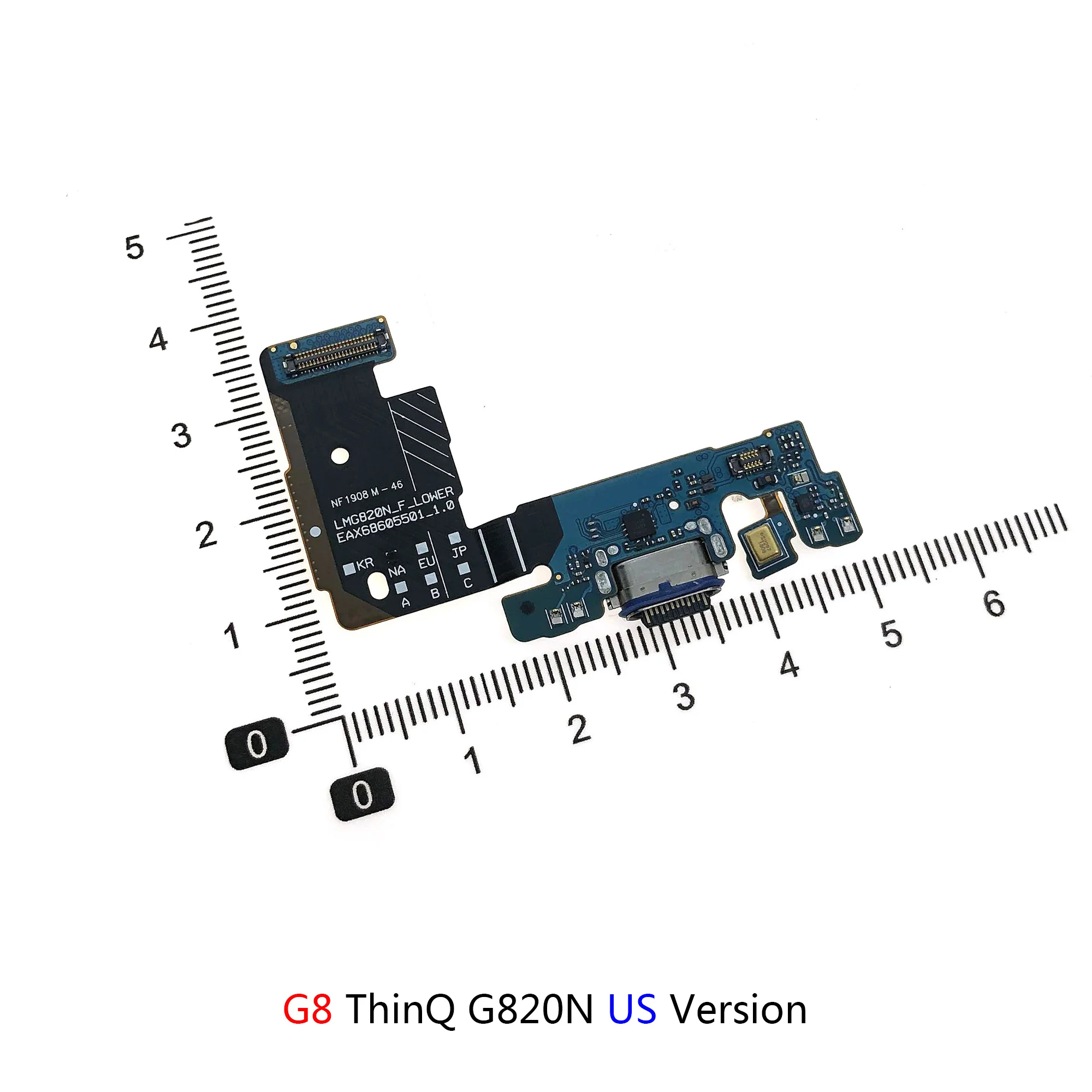 Charging Charger Plug Port Connector Board Parts Flex Cable With Mic For LG G8X G8 G9 ThinQ