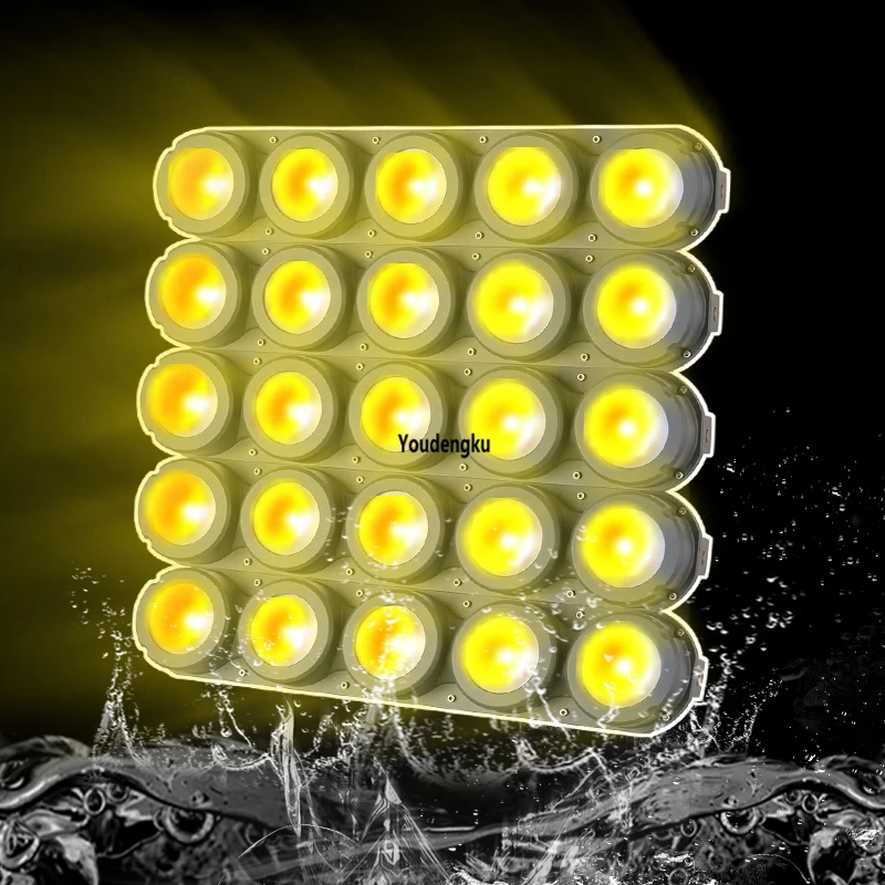 25x30w ip65 led matrix panel RGBW waterproof cob stage blinder background 800W Waterproof Architectural Flood Light