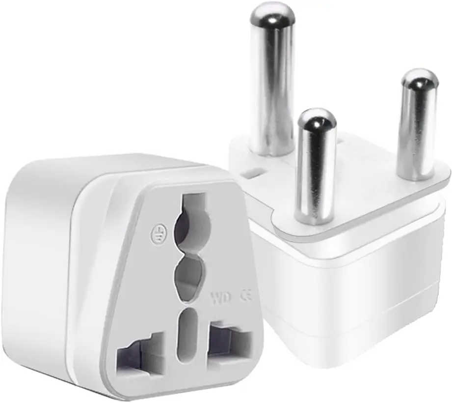 South Africa Travel Plug Adapter，South Africa Big 3 Pins Type M Outlet Travel Power Adapter South Africa Plug