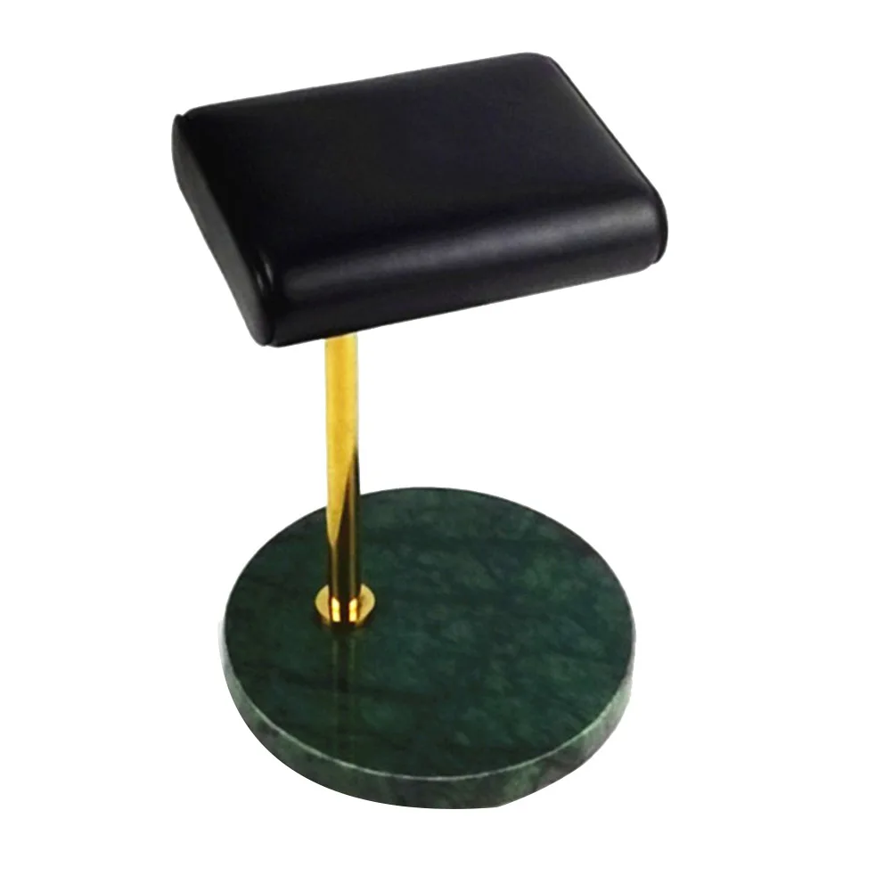 Green Marble Base Watch Stand Golden Metal Rod Watch Display Props Bracelet Display Stand Jewelry Stand Shoot Props