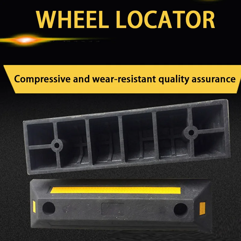 KOOJN Rubber and Plastic Limiters Rubber Wheel Positioners Car Stoppers Reverse Bumpers Anti Slip Parking Stoppers