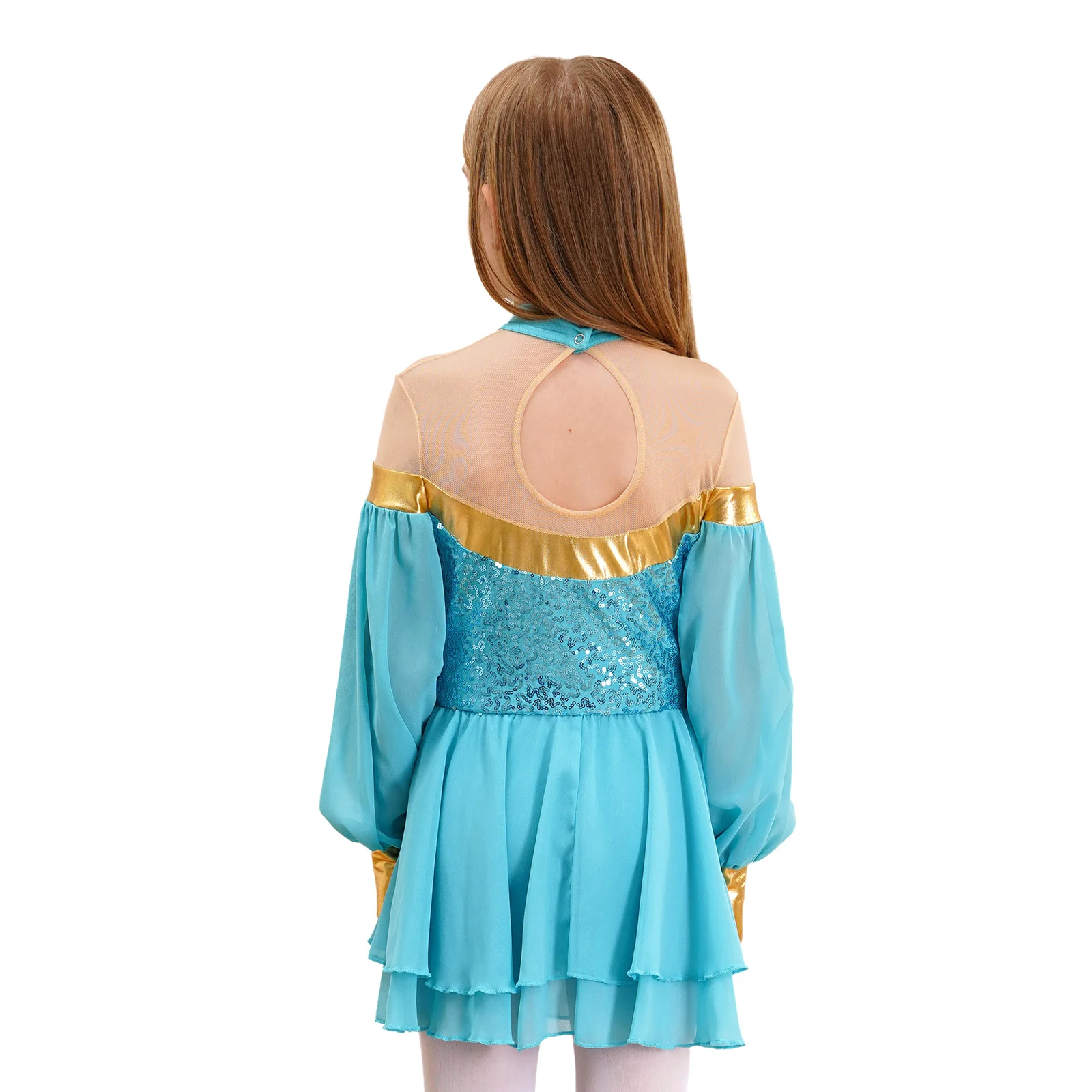 Kid's Arabian Princess Dress, Lantejoulas, Halloween, Carnaval, Cosplay Party, Collant, Roupa do concurso, Crianças, Meninas