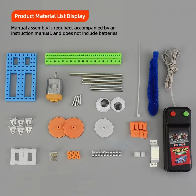 DIY zweibeiniger Roboter-Bausatz, Puzzle – handgefertigtes wissenschaftliches Technologie-Lernset, Puzzle, STEM-Spielzeug, Geschenk für Kinder