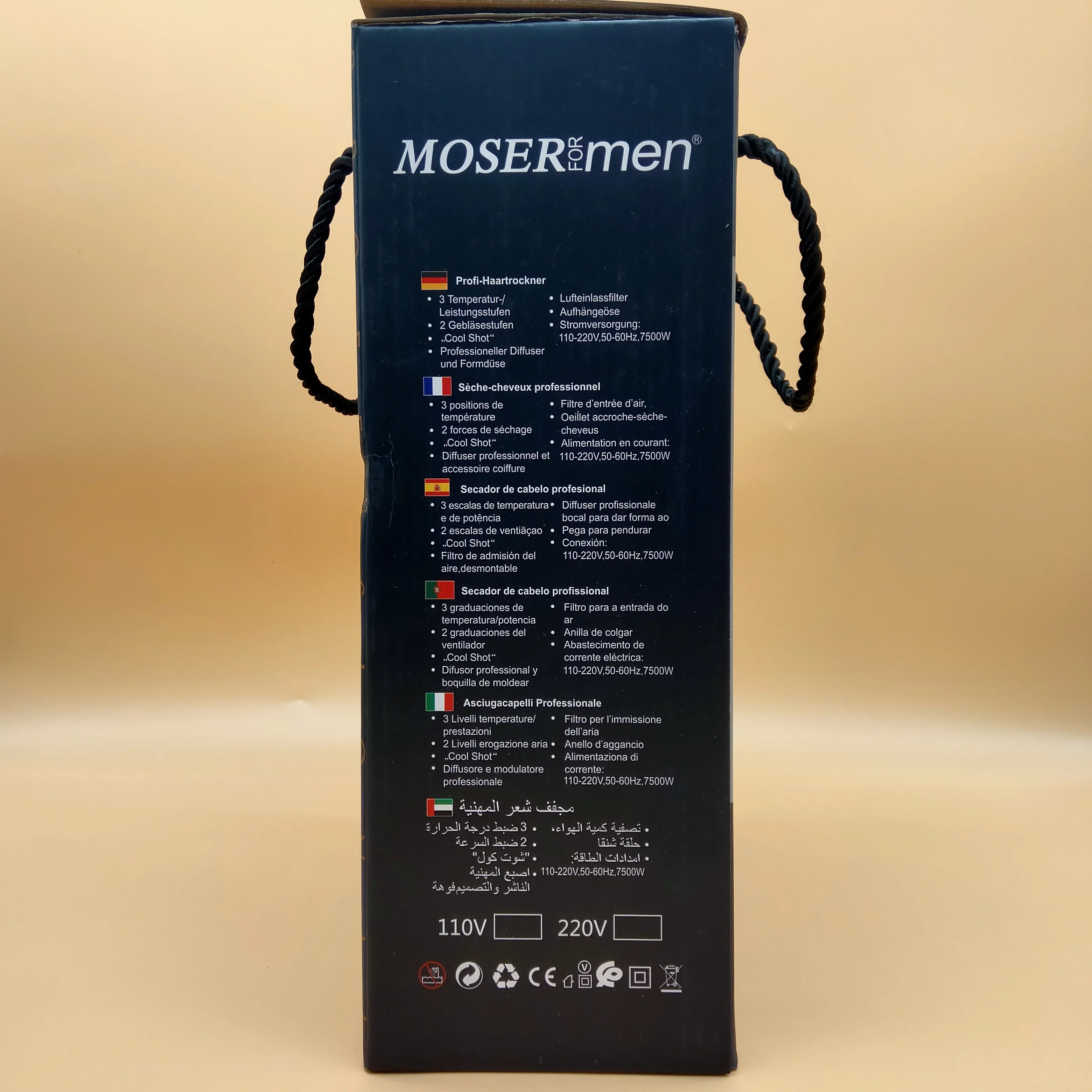 Asciugacapelli Home Barber Shop Asciugacapelli ad alta potenza con vento caldo e freddo