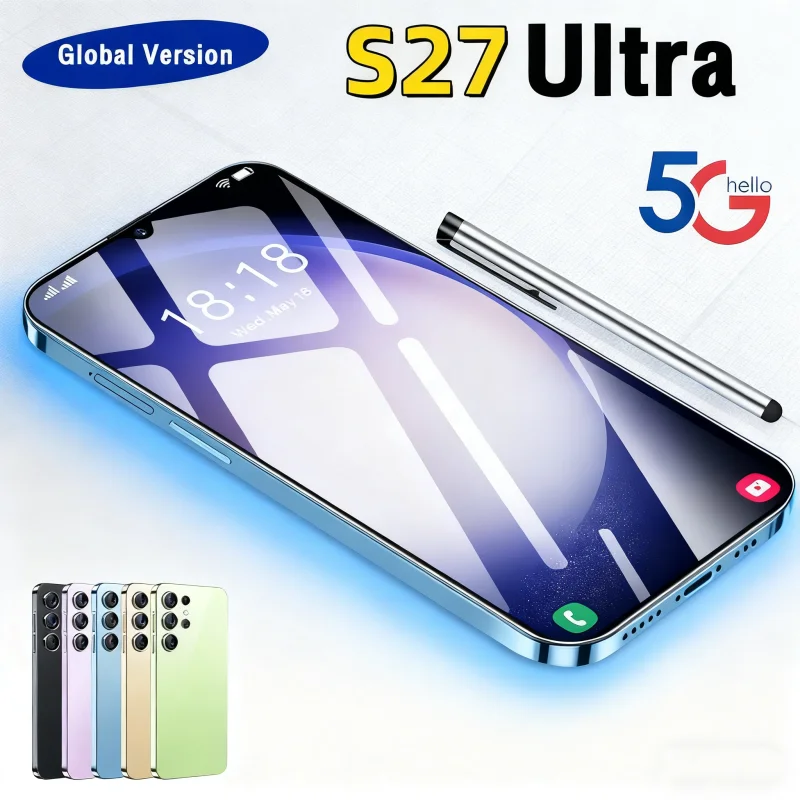 

2026 HOT Pad SMS 27 ultra Tablet PC 7.3 inch HD 4K Android 13 22GB+2TB 7800mAh Battery 4G 5G Dual Sim Card WiFi GPS Google Tab