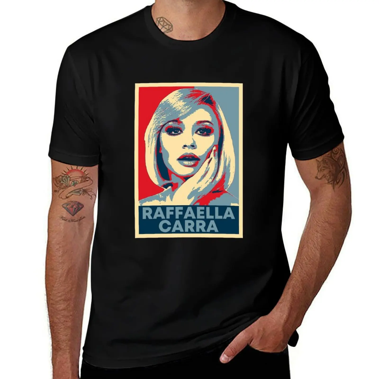 t t percent cotton man Raffaella Carra T-Shirt for man cotton shirt shirt 100 Hope