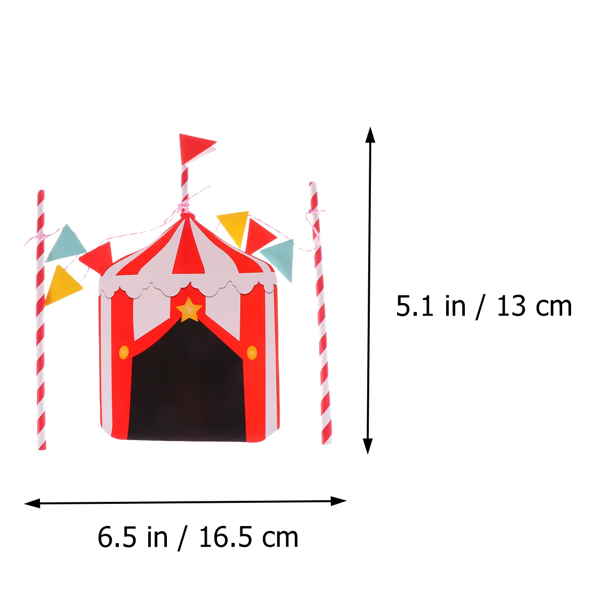 2 Sets Circus Clown Cake Toppers Paper Cake Party Decorations Birthday Cake Party Decorations Decor Party Supplies for Birthday