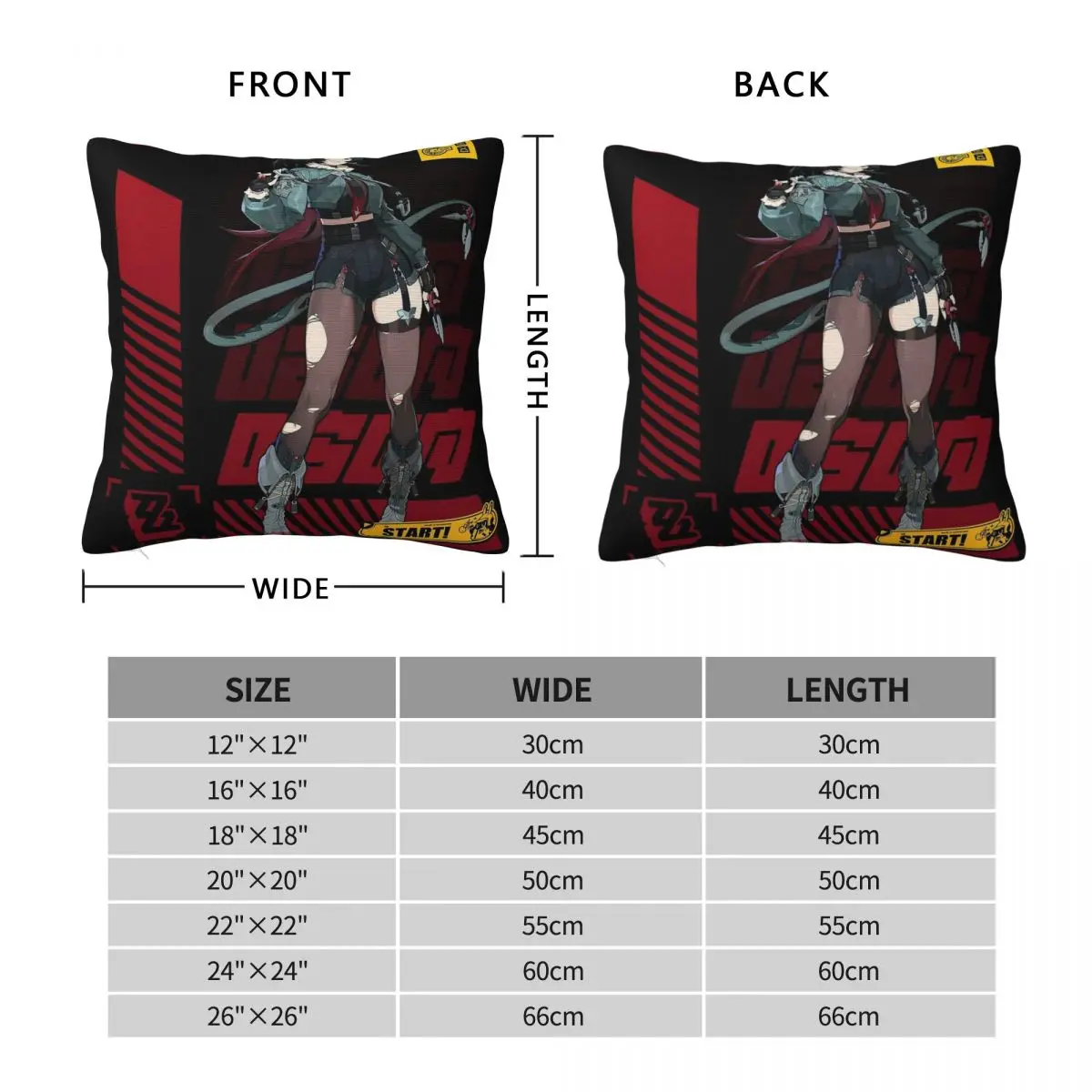 Agent Jane Doe Zenless Zone Zero Pillowcase Polyester Linen Velvet Pattern Zip Decor Throw Pillow Case Home Cushion Case