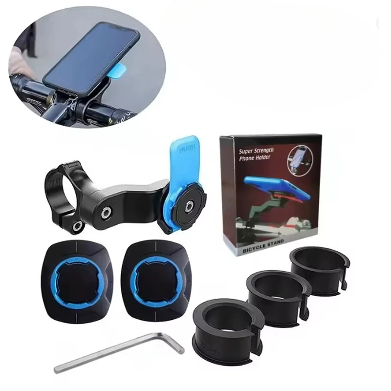 Bike Phone Holder, Motorcycle Mount - Motorcycle Phone Holder, Handlebar Cell Phone Clamp, E-Bike Scooter Phone Clip - view 2