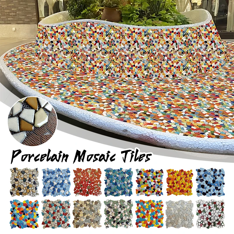 

30x30cm Ceramic Pebble Mosaic Tiles Spa Pools Fish Ponds Bathrooms Anti-skid Floor Tiles Wall Background Decor Easy Cut