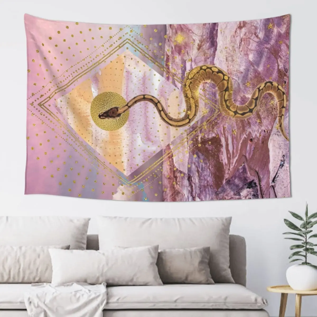 

Sparkle serpent Tapestry Bedroom Decor Aesthetic Anime Decor Tapestry