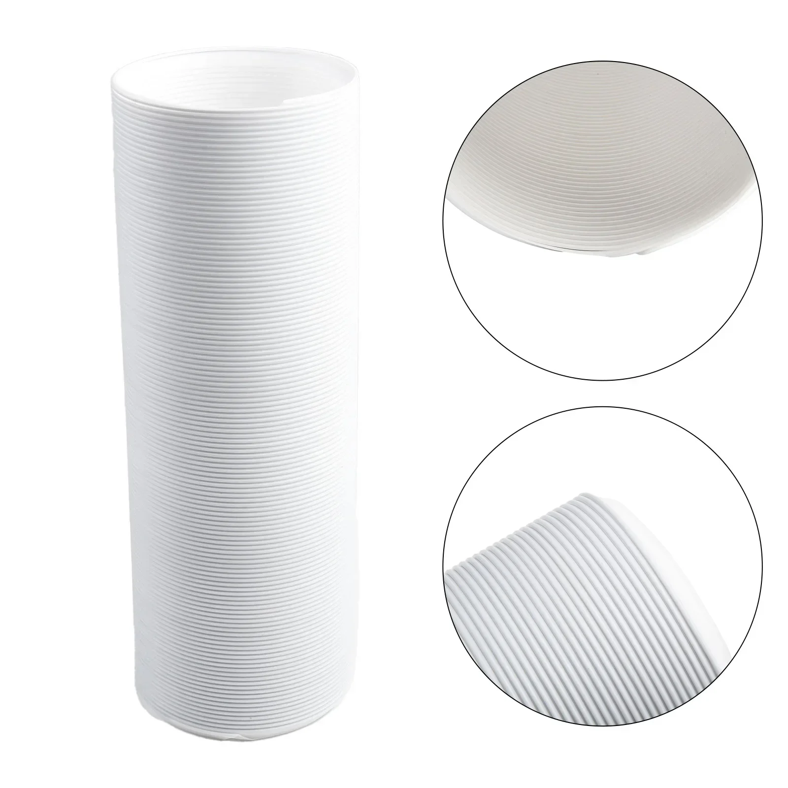 1x 130/150mm Vent Hose Duct Outlet Polypropylene Mobile Air Conditioning Accessories Telescopic Heat Exhaust Pipe