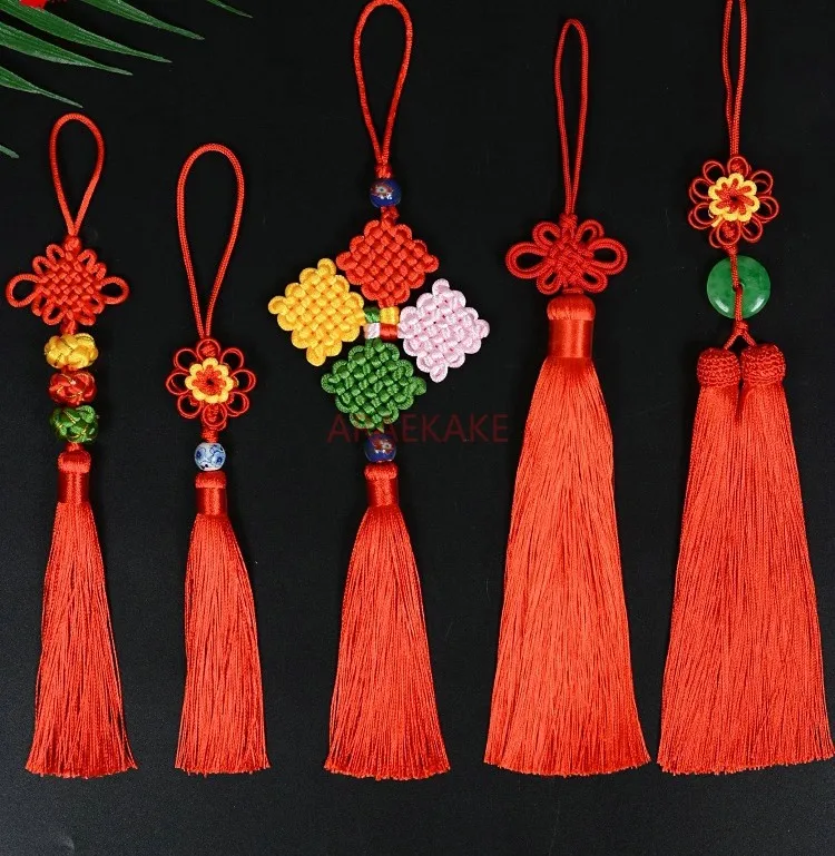 10pcs Chinese knot decoration red New Year pendant Five Emperor coins decoration at the entrance of the living room