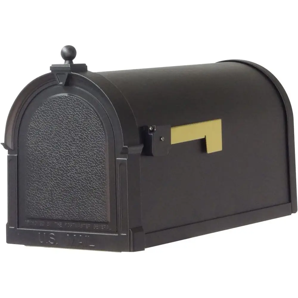 

Элегантный черный почтовый ящик для улицы - модель SCB-1015, крепление на столб