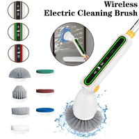 Handheld Kitchen Cleaning Tool 12-in-1 USB Type Bathtub Brush Electric Cleaning Brush Cleaner Sink Bathroom Wash Brush