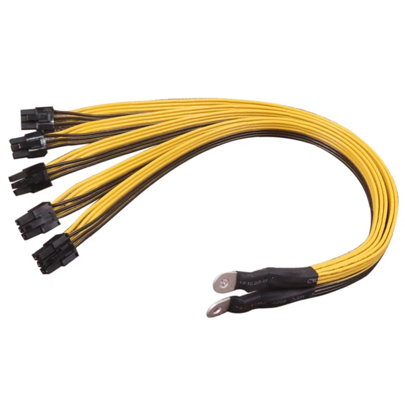 5X PCI-E PCIE 6Pin GPU Graphics-Card Splitter Power Cable For BTC P3 2400W 2600W Graphics-Card 6Pin Cable