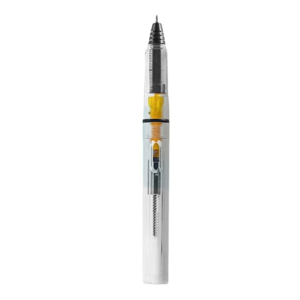 New Transparent Transparent Piston Fountain Pen Adult Office Student Handwriting Pen Style Neutral Pen Water Pen Ballpoint Pen