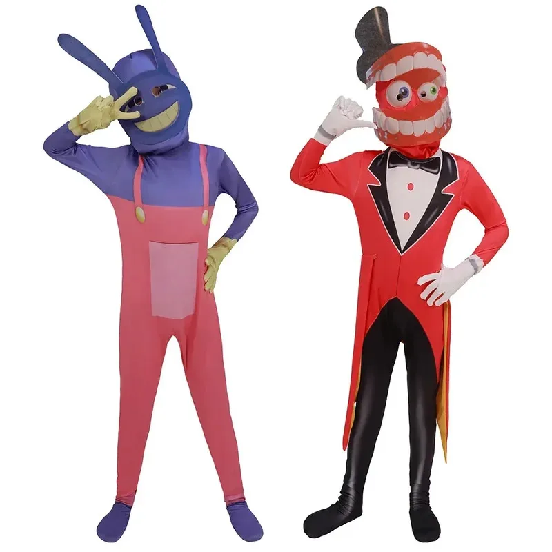 

Pomni Costume Magical Digital Circus Cosplay Ragatha Jax Caine Zooble Gangle Jumpsuit Theater Halloween Adult Kids Giftsa;6'x,9;