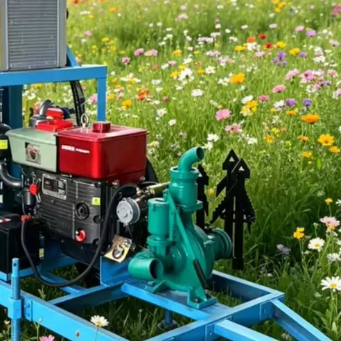 

Customized 22-35HP Diesel High-Mobility Wheel Water Well Rig – Hydraulic Depth 200m for Household and Agricultural Use