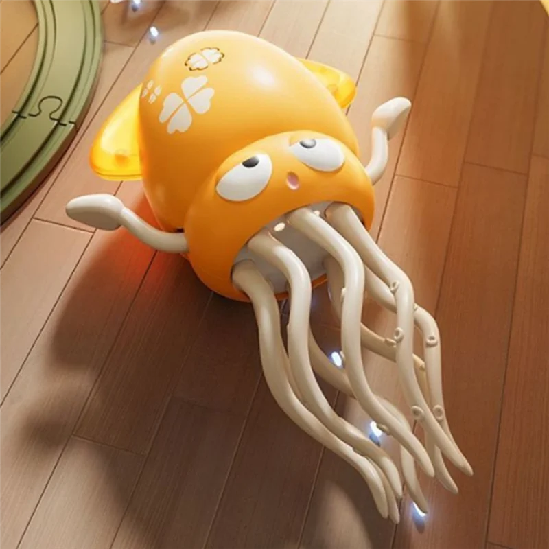 ABWE-interactieve elektrische dansende octopus, kruipende obstakelvermijdingssensor voor huisdieren