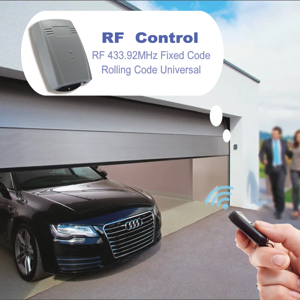 Imagem -04 - Abridor Receptor Externo de Relé rf Canais 433mhz Controle Remoto Universal sem Fio ac dc 732v 220v 110v Controle de Portão de Garagem