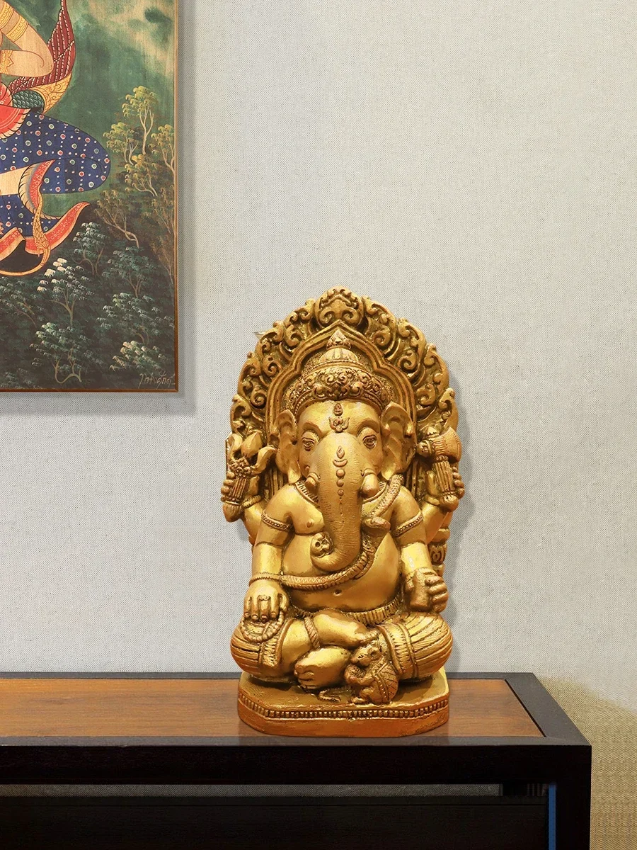 

Southeast Asian decorations Thailand elephant ornaments Thai style living room porch elephant trunk crafts furnishings