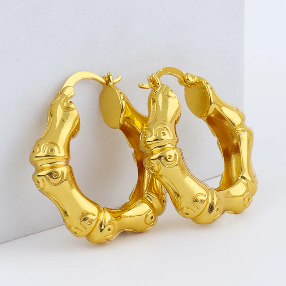 Charms Feine Verarbeitung, Bambusform, Ring-Ohrringe für Frauen, kostenloser Versand, Halloween-Modeschmuck, Mädchen-Accessoires, Geschenke – Detail 8