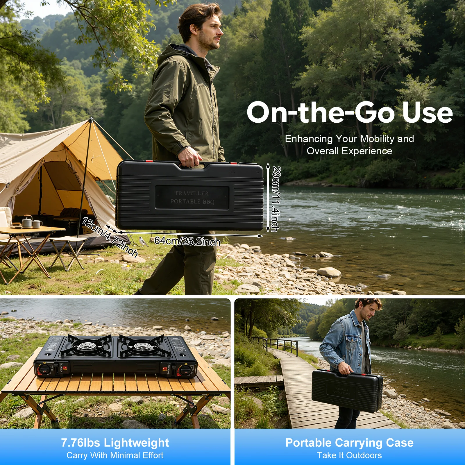 Draagbare 2-pits campingkachel - Outdoor Camping Heater For Tent recensie en prijs