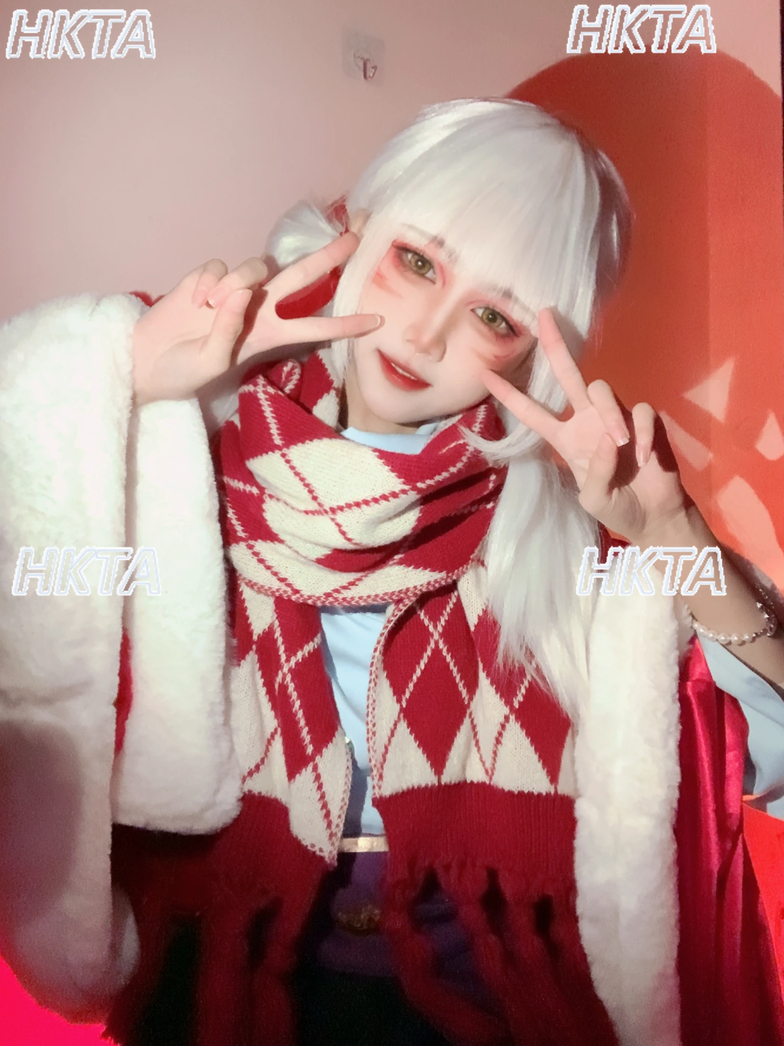 Rua escuro punk anime cosplay feiticeiro cachecol outono inverno novo natal ano novo cachecóis quentes casal versátil pescoço mais quente cachecol