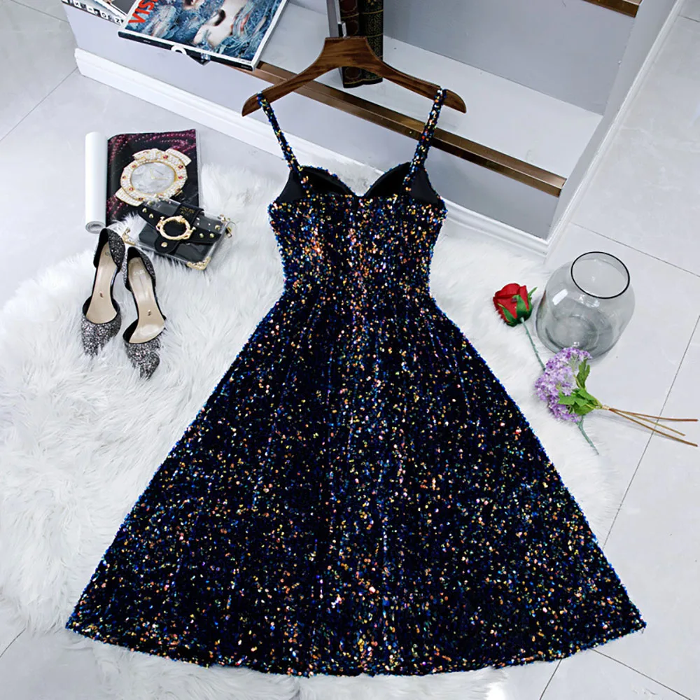 Vestidos cortos personalizados para fiesta De bienvenida, Vestidos De fiesta con lentejuelas brillantes, bata Formal para fiesta De graduación