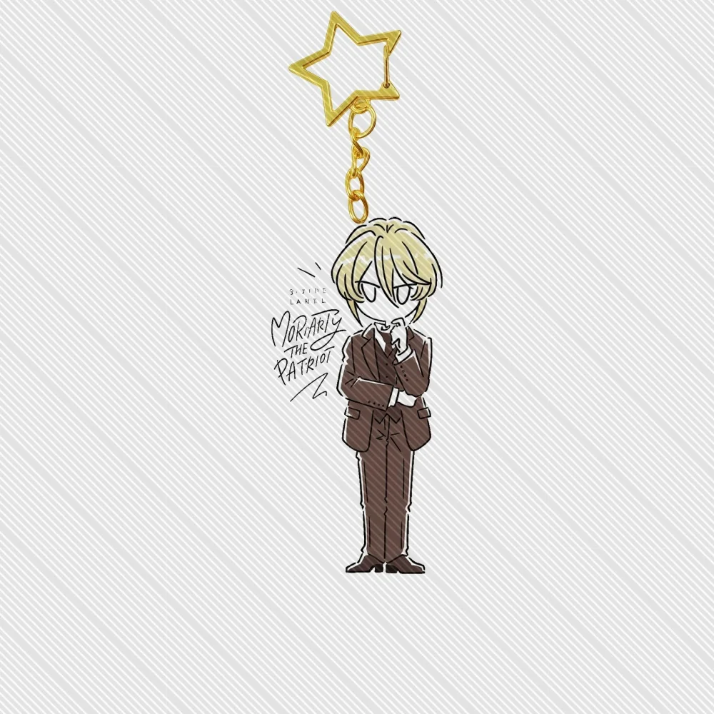 6CM NEW Anime MORIARTY THE PATRIOT Acrylic Keychain Model Cosplay Characters Ornament Accessories Good Merry Christmas Gifts