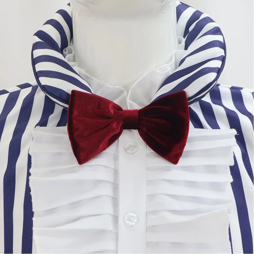 

Male Mr. 3 Cosplay Uniform Costume TV Pirate Roleplay Tops Pants Necktie Clothing Outfits Disfraz Suit Halloween Carnival Cloth