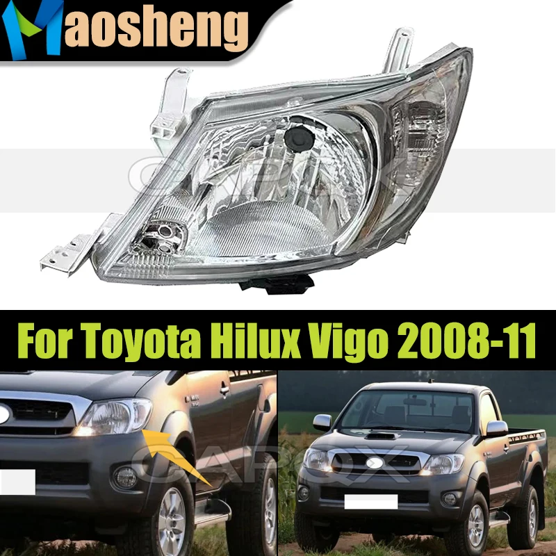 

Белая передняя фара для Toyota Hilux Vigo 2008 2009 2010 2011, фара дальнего света
